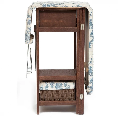 Гладильный комод с 1 корзиной и 1 ящиком Secret De Maison LA GRAN (mod.XD1156) brown (коричневый) (дерево павловния, мдф)