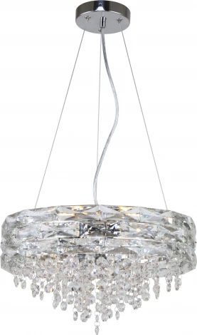 Подвесная люстра F-Promo Icicle 4250-6P (220V, хрусталь, на тросе, круглые)