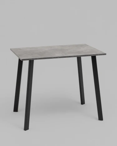 Стол Альва 90х60 см столешница Камень Темный подстолье 9005 Stool Group УТ000043211