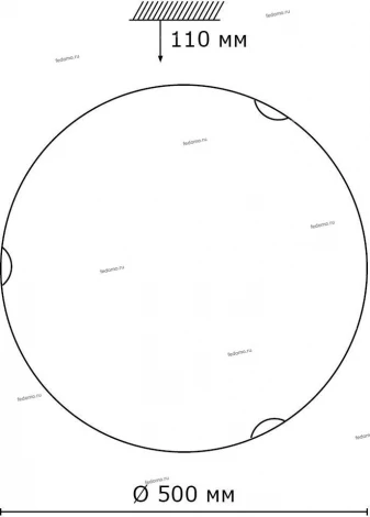 Настенно-потолочный светильник Sonex Ondina 333