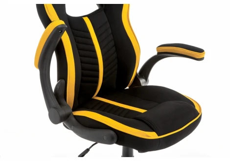 Компьютерное кресло Woodville Plast черное / желтое 11322