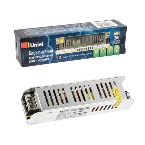 Блок питания 60Вт Uniel UET-VAS-060B20 24V IP20