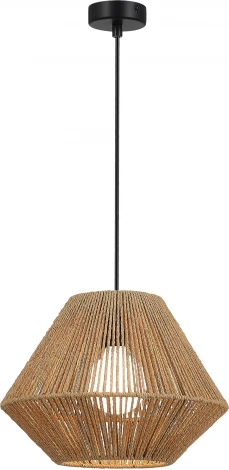 Подвесной светильник Evoluce Ettan SLE6025-603-01 бежевый/черный E27 1*40W (220V, на проводе)