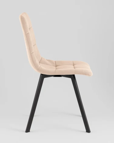 Стул Одди Original Square велюр бежевый (набор 4 шт) Stool Group УТ000042520