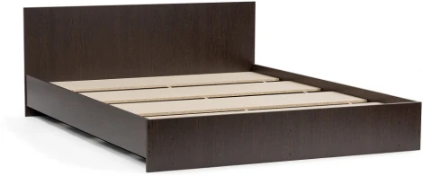 Двуспальная кровать Woodville Адайн 160х200 венге / венге 507385