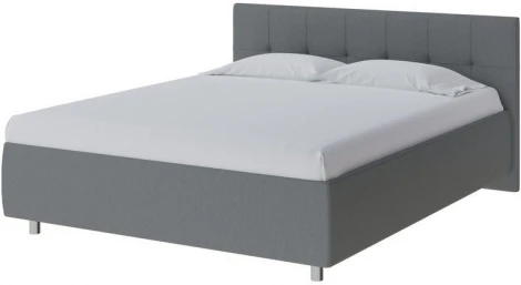 PROxSON Кровать Diamo без основания (Ткань: Рогожка Savana Grey (серый)) 120x190