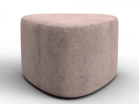 Пуф 004 (ДСП,Фанера/Пластик/Велюр/Бежевый) Лига Диванов 132363