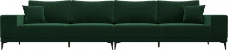 Диван прямой Льюес Лонг (Зеленый/Велюр) Лига Диванов арт.122385