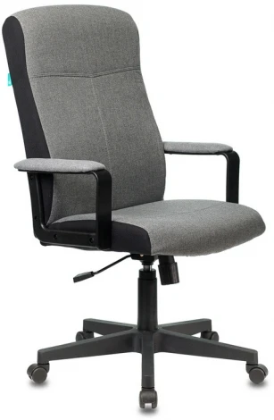 Кресло руководителя Бюрократ DOMINUS серый 10-128 крестовина пластик