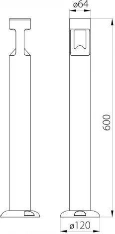 Наземный уличный светильник светодиодный IP65 Natural Concepts Dwell NC-003249-60-SB (220V, круглые)