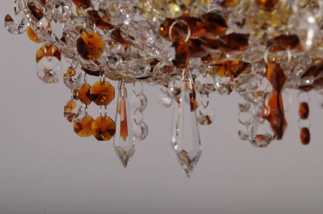 Подвесная люстра Abrasax L.8301-8 BROWN (220V, на тросе, круглые)