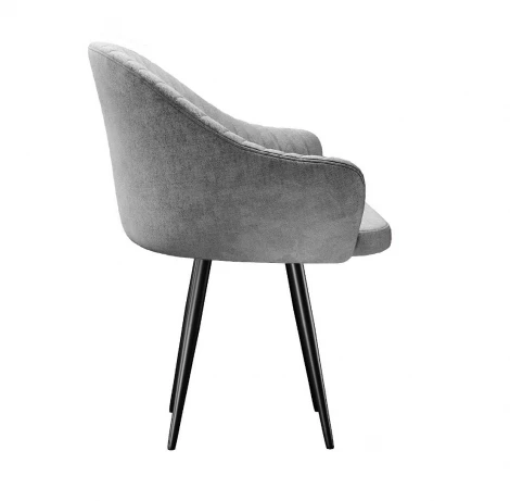 Стул DikLine 439 поворотный, TW09 светло-серый, ножки черные арт.00-00079922