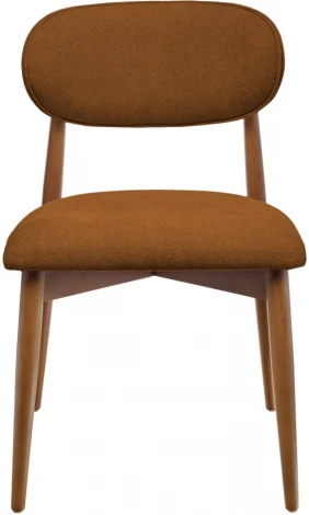 Стул Lucas 3 терракотовый букле с ножками цвета орех Bradexhome арт.RF 0799