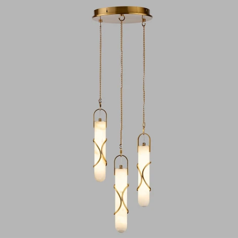 Подвесной светильник Odeon Light Parma 6672/30L белый/алебастр/бронз/металл IP20 LED 30W 3000K 220-240V