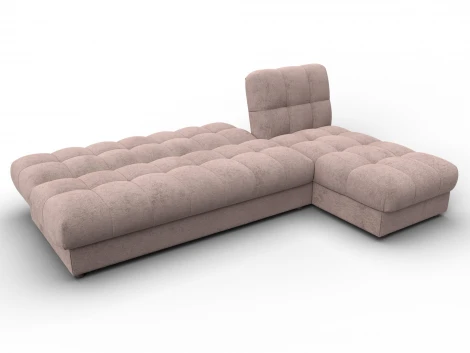 Диван угловой Лига-116 НПБ угол правый (ДСП,ЛДСП,Велюр/Бежевый) Лига Диванов 136947