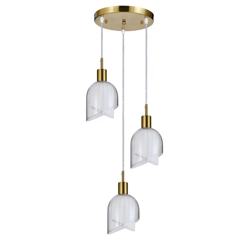 Подвесной светильник Indigo Rintocco V000615 (11074/3P Brass)