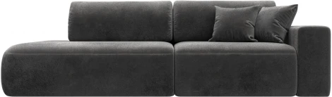 Диван прямой Лига-036 НПБ Модерн подлокотник справа Лига Диванов (Велюр) арт.127717