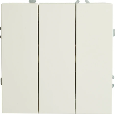 Выключатель трехклавишный (белый) Stekker Эмили 49870