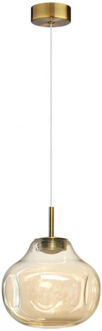 Подвесной светильник Odeon Light Vaso 5097/4L античн.бронза/янтарный/металл/стекло LED 4W 4000K (220V, на проводе)