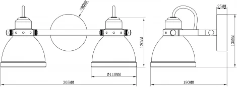 Спот Moderli Origami V3041-2C