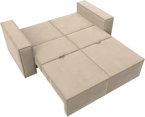 Диван прямой Куба мини (Бежевый/Велюр) Лига Диванов арт.121871