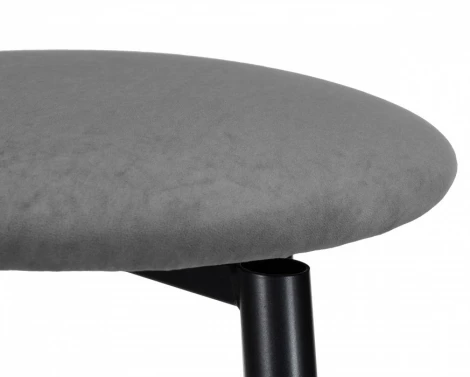 Полубарный стул Гангток крутящийся (Гангток крутящийся графит / черный матовый) Woodville арт.578583