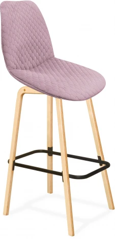 Стул барный SHT-ST29-C22/S94 розовый зефир/прозрачный лак/черный муар от фабрики Sheffilton