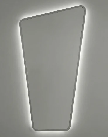 Fashion XL Silver Зеркало в полный рост в раме с подсветкой Art-Zerkalo SM199LSL 13956