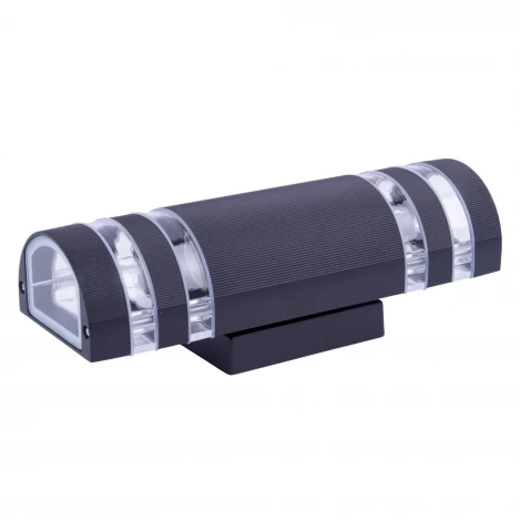 Настенный светильник уличный под лампы Е27 черный Uniel UUL-S16A 2x60W/E27 IP65 BLACK