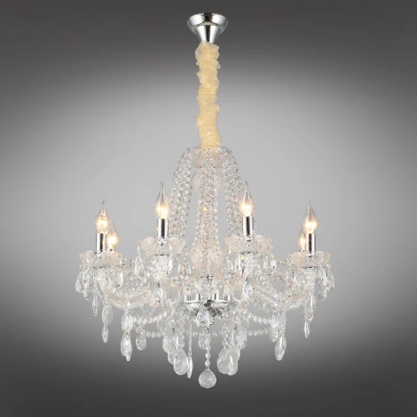 Подвесная люстра Aployt Koletta APL.755.03.08 (220V, хрусталь, на цепи, свеча)