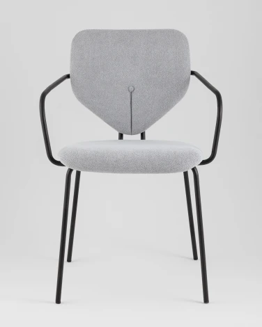 Стул обеденный Masey с подлокотниками серый Stool Group арт.УТ000039586