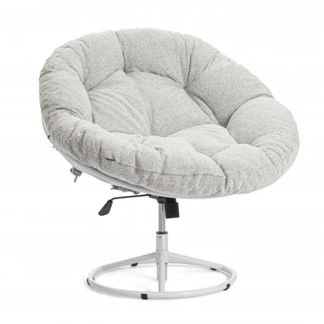 Кресло Клауд Хоум/Cloude Home металл белый, букле, серый Tetchair 25915