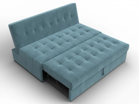 Диван прямой Лига-107 (160) (ЛДСП,Брус,Фанера,Велюр/Бирюзовый) Лига Диванов 134918