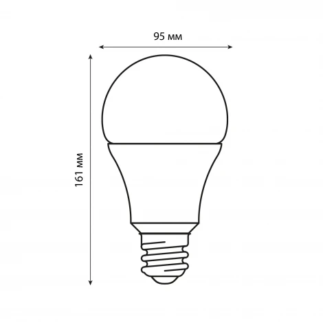 Лампа светодиодная матовая, теплый белый свет 3000K Volpe Optima LED-A95-35W/3000K/E27/FR/SLS