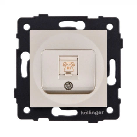 Розетка телефонная RJ11 золотой Kollinger REA-009GD для Aspekt, Eleganz, Reflex