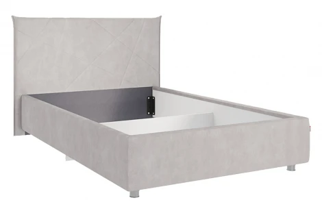Каркас кровати Квест 120х200 см Mebelson (ДСП,Велюр/Серый) арт.KM1.2-17.2173
