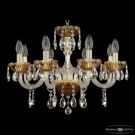 Подвесная люстра Bohemia 5417 5417/8/195 G Amber/M-1G