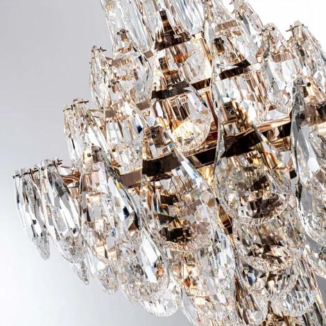 Подвесная люстра хрустальная Modelux MODELUX ML.8861.39P GD