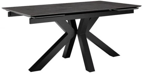 Стол DikLine SFE140 Керамика мрамор Бронза/подстолье черное/опоры черные (2 уп.) арт.00-00072891