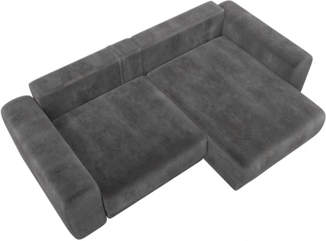 Диван угловой Лига-056 НПБ угол универсальный Лига Диванов (Велюр) арт.129152