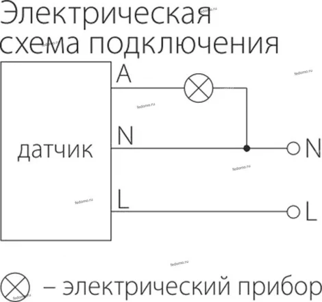 Датчик движения инфракрасный накладной Elektrostandard, черный с белым, 1200W, IP44