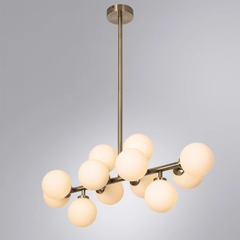 Потолочная люстра на штанге Arte Lamp Bolla-Piccolo A3988SP-12AB (220V, шарики, молекулы)