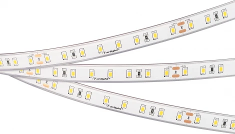 Светодиодная лента герметичная RTW-PS-A80-12mm 24V White6000 (4.8 W/m, IP67, TWP100, 5m) (Arlight, -) 045159