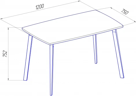 Стол ТДК Эра 120, чёрный