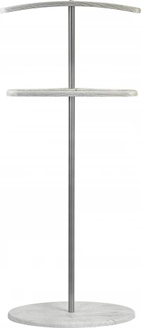 Вешалка костюмная Дэви 3 металлик/дуб дымчатый Mebelik арт.007465