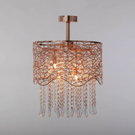 Потолочная люстра на штанге Abrasax X9118A/4GO (220V, круглые)