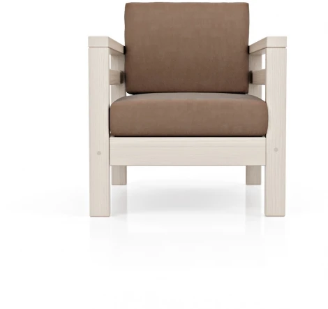 Кресло Arsko Домино беленый дуб велюр светло-коричневый