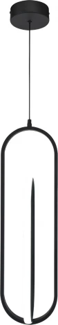Подвесной светодиодный светильник с таймером Escada Orbital 10255/2LED 25Вт, с ПДУ, металл/силикон, черный (220V, на проводе)