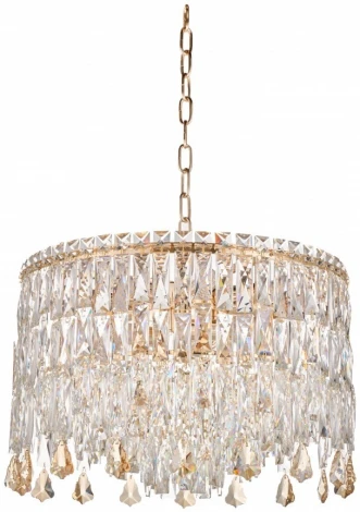 Подвесная люстра Fluorite The Empress FL1061-11P (220V, хрусталь, на цепи, круглые)