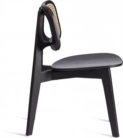 Стул ODIN Tetchair (Дерево вяз,Ротанг/Черный) арт.24414